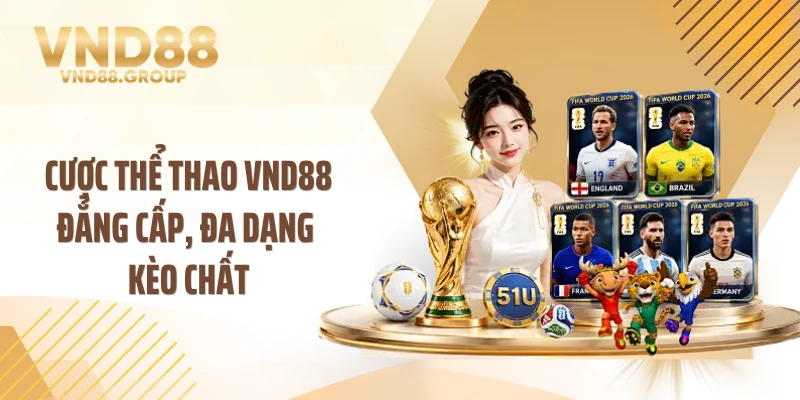 Cược thể thao VND88 đẳng cấp, đa dạng kèo chất